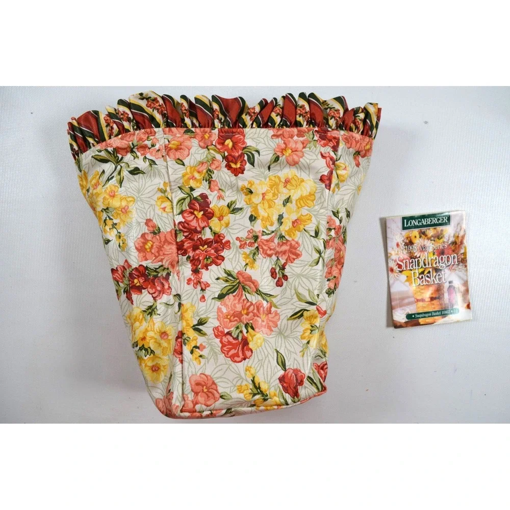 Longaberger 1998 May Series Snapdragon Basket Combo 9.5